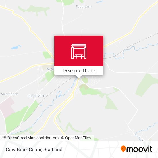 Cow Brae, Cupar map