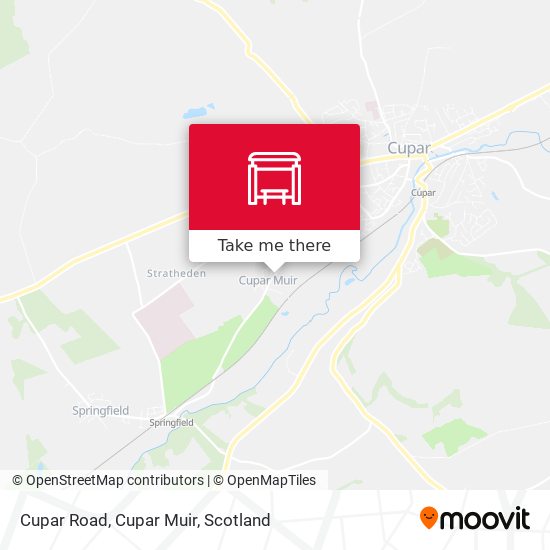 Cupar Road, Cupar Muir map