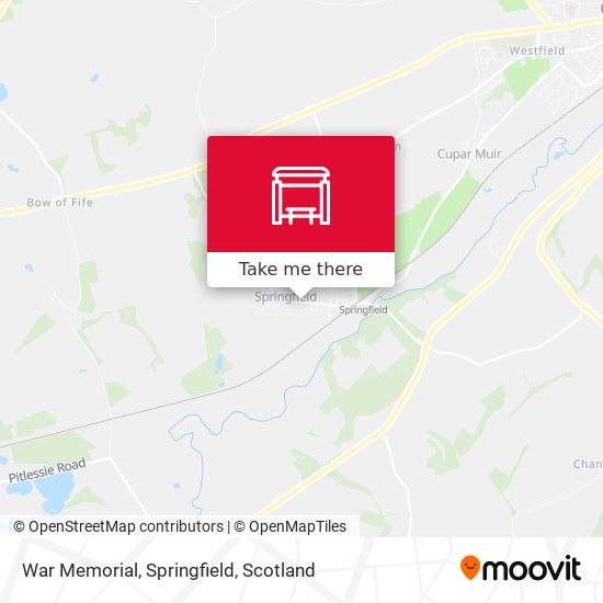 War Memorial, Springfield map