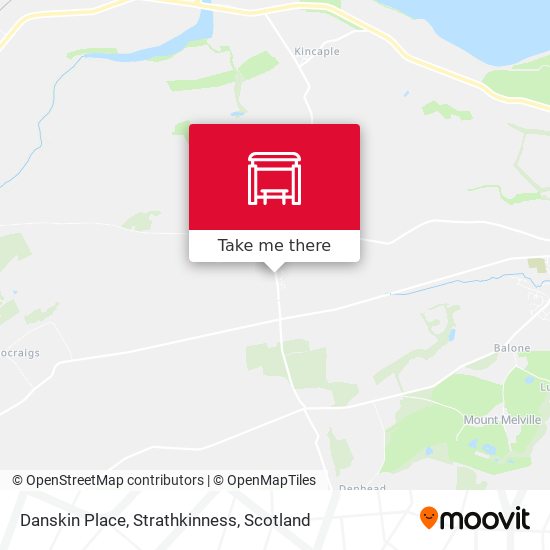 Danskin Place, Strathkinness map