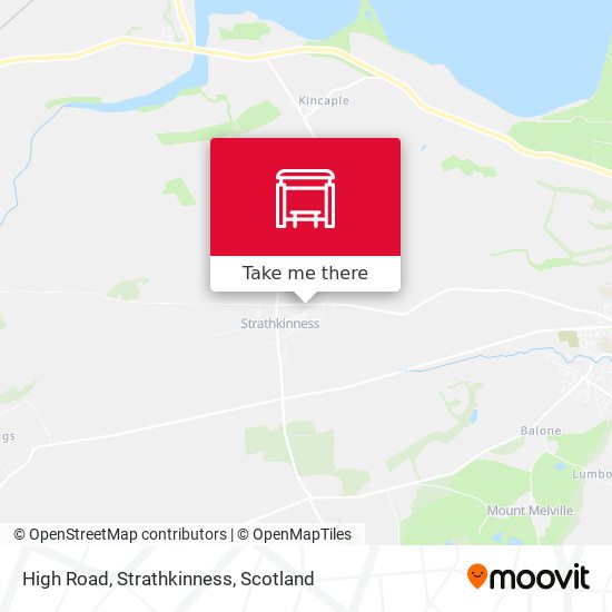 High Road, Strathkinness map