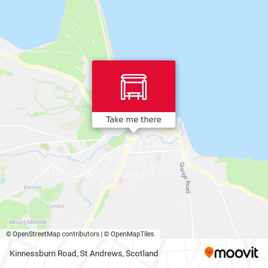 Kinnessburn Road, St Andrews map