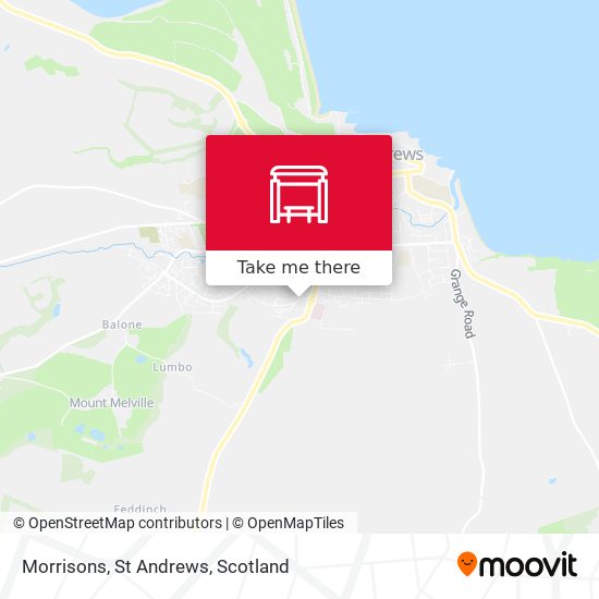 Morrisons, St Andrews map