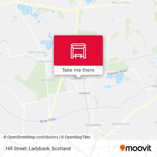 Hill Street, Ladybank map