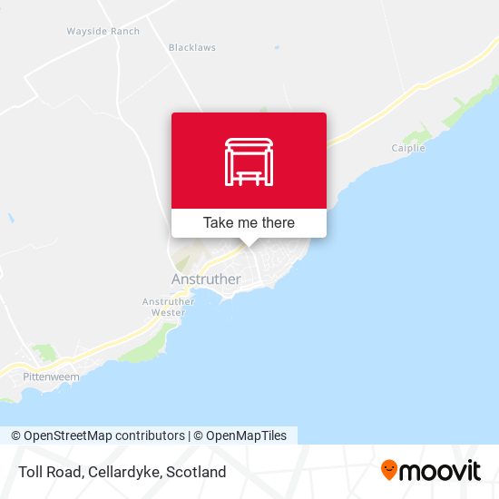 Toll Road, Cellardyke map