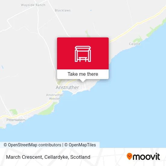 March Crescent, Cellardyke map