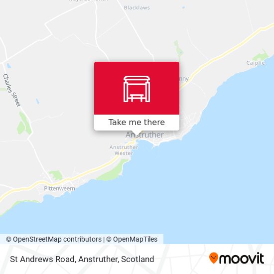 St Andrews Road, Anstruther map