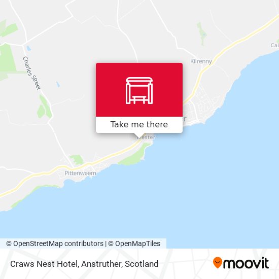 Craws Nest Hotel, Anstruther map