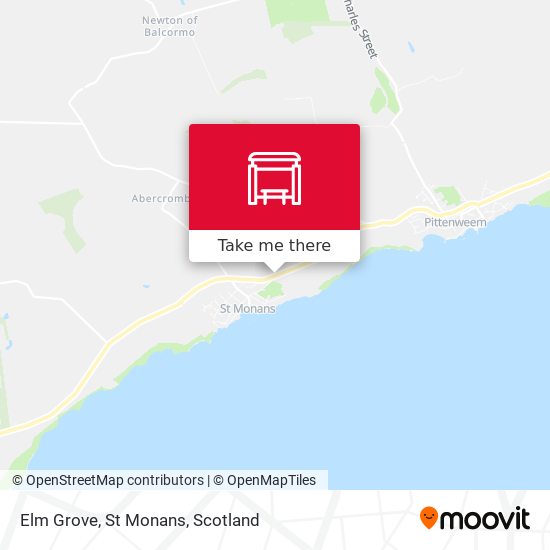 Elm Grove, St Monans map