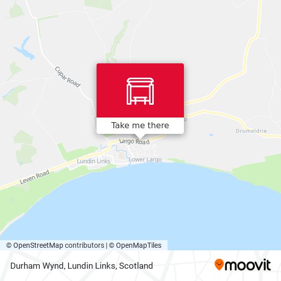Durham Wynd, Lundin Links map