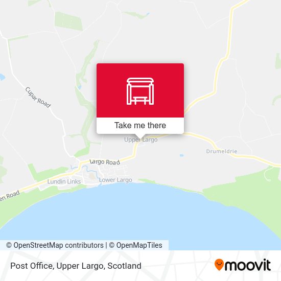 Post Office, Upper Largo map