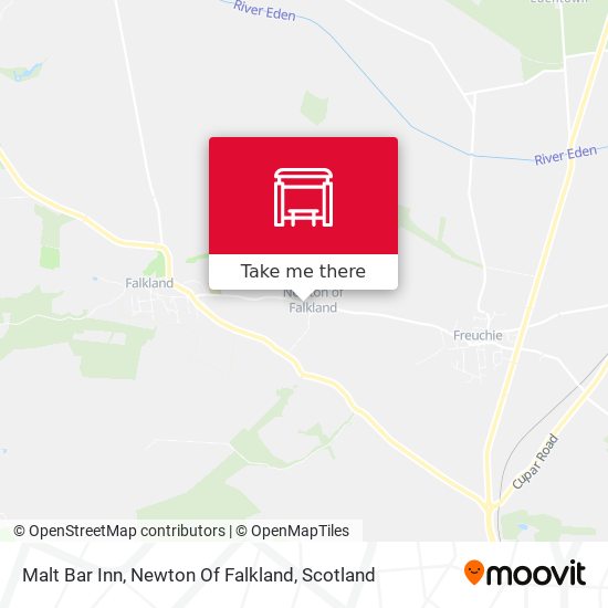 Malt Bar Inn, Newton Of Falkland map