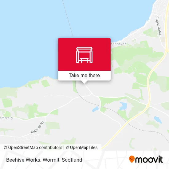 Beehive Works, Wormit map