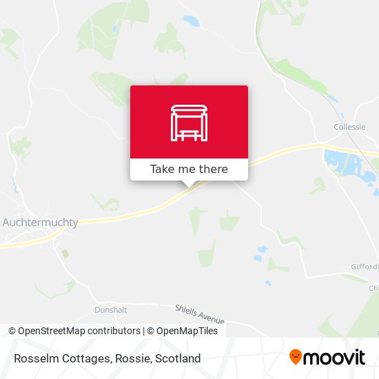 Rosselm Cottages, Rossie map