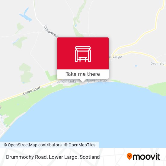 Drummochy Road, Lower Largo map