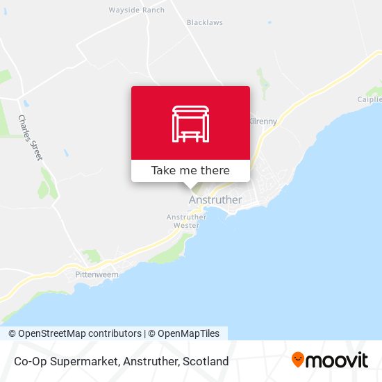 Co-Op Supermarket, Anstruther map