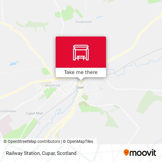 Railway Station, Cupar map