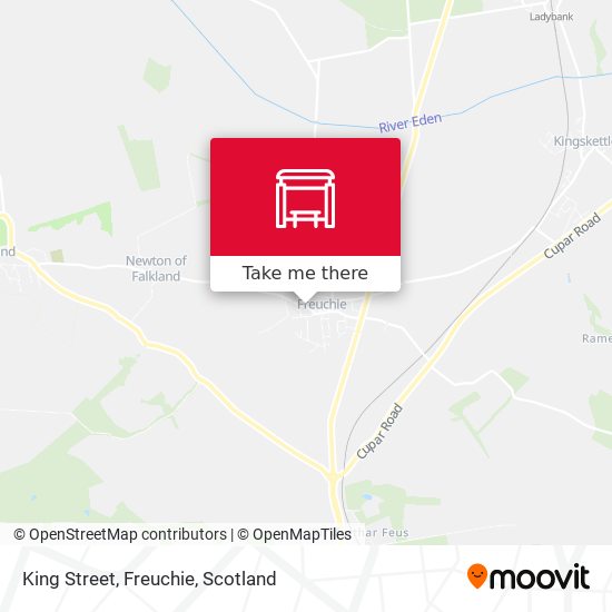 King Street, Freuchie map