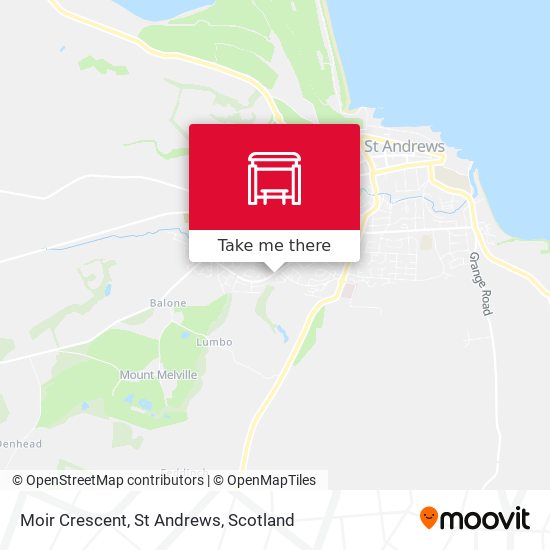 Moir Crescent, St Andrews map