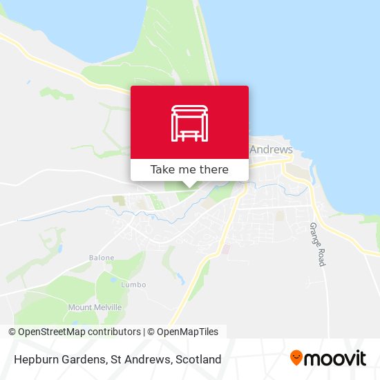 Hepburn Gardens, St Andrews map