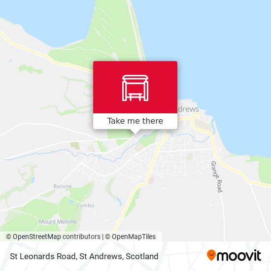 St Leonards Road, St Andrews map