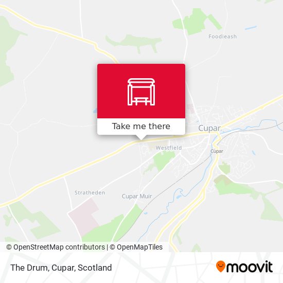 The Drum, Cupar map