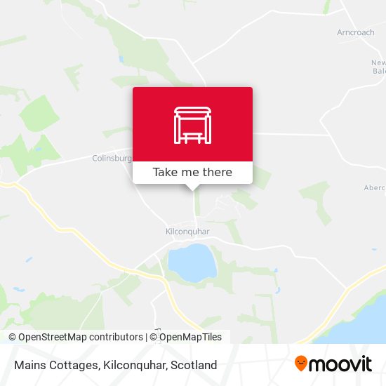 Mains Cottages, Kilconquhar map