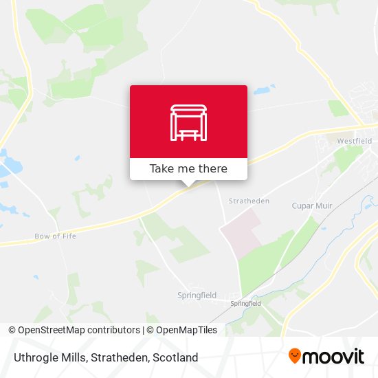 Uthrogle Mills, Stratheden map