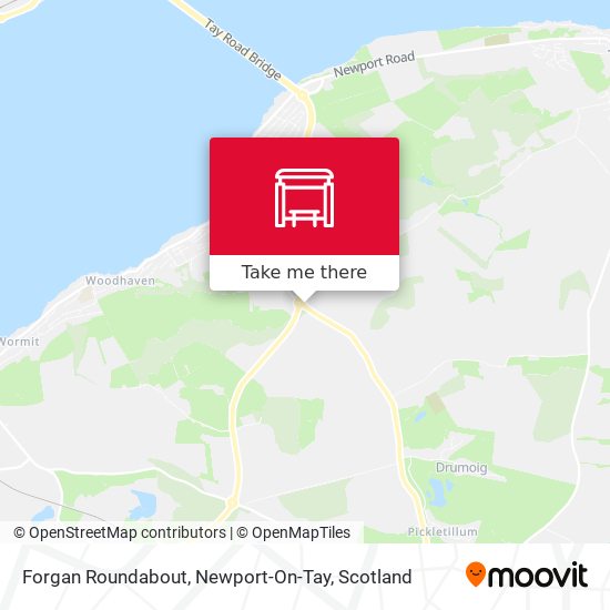 Forgan Roundabout, Newport-On-Tay map