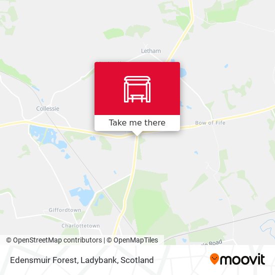 Edensmuir Forest, Ladybank map