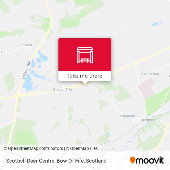 Scottish Deer Centre, Bow Of Fife map