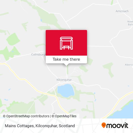 Mains Cottages, Kilconquhar map