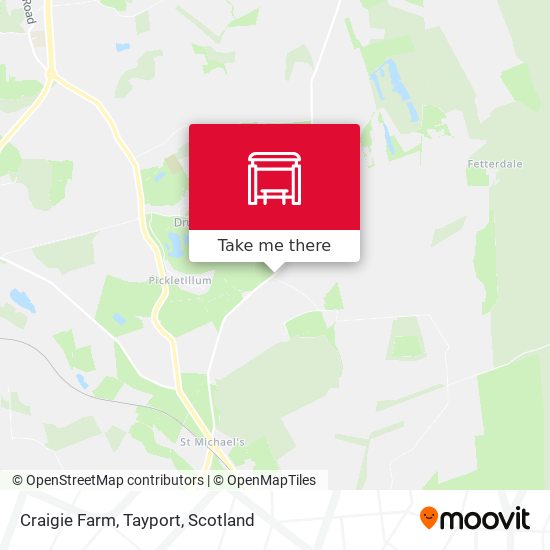 Craigie Farm, Tayport map