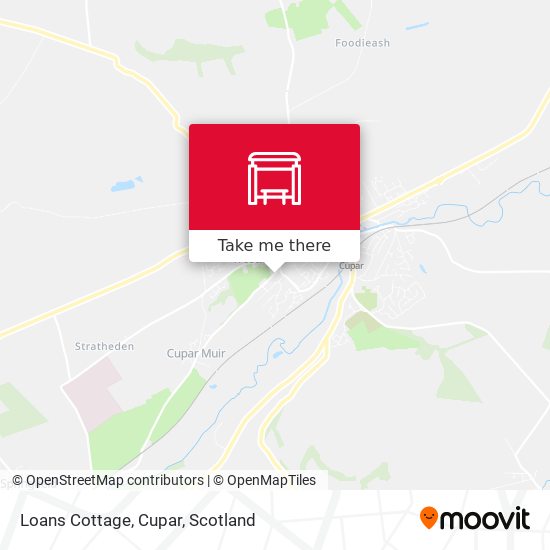 Loans Cottage, Cupar map