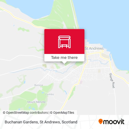 Buchanan Gardens, St Andrews map