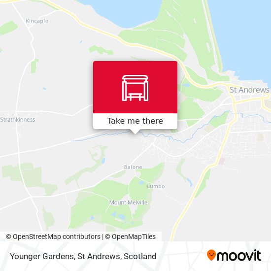 Younger Gardens, St Andrews map