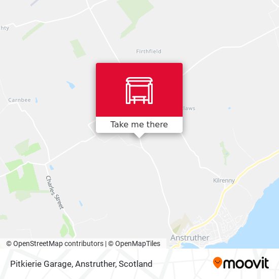 Pitkierie Garage, Anstruther map