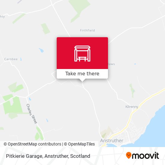 Pitkierie Garage, Anstruther map