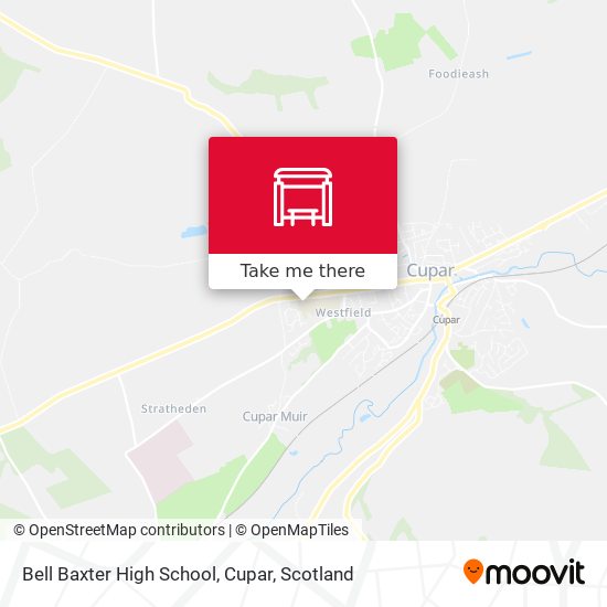 Bell Baxter High School, Cupar map
