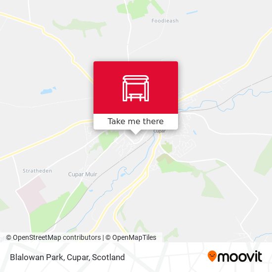 Blalowan Park, Cupar map