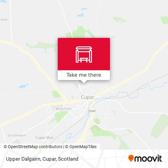 Upper Dalgairn, Cupar map