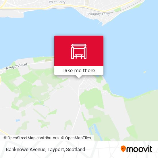 Banknowe Avenue, Tayport map