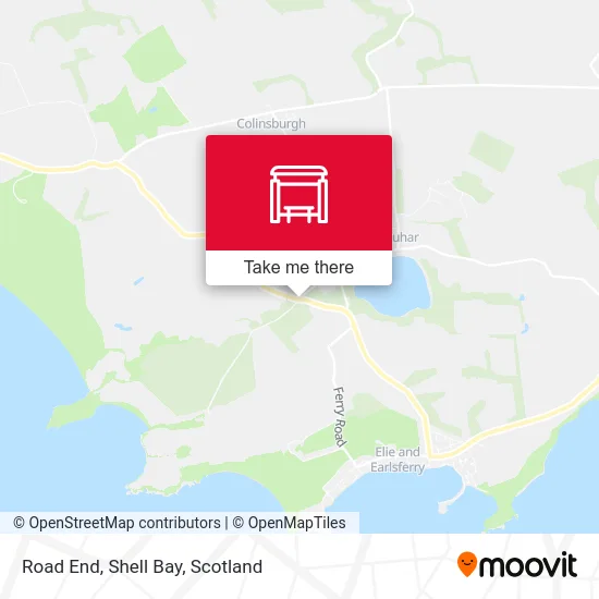 Road End, Shell Bay map