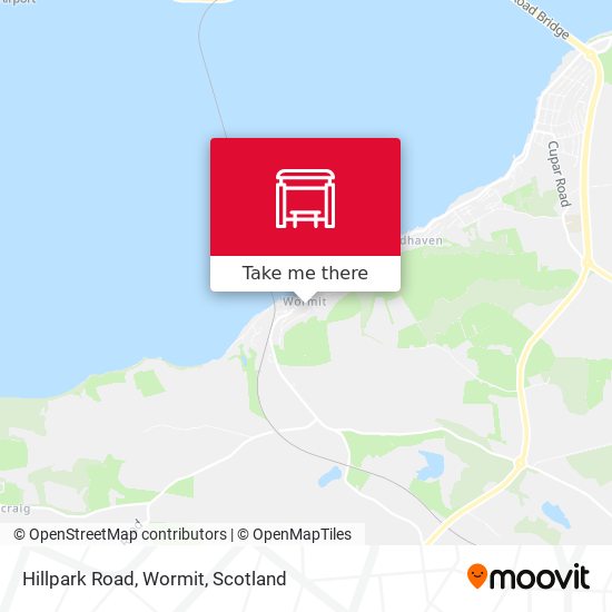 Hillpark Road, Wormit map