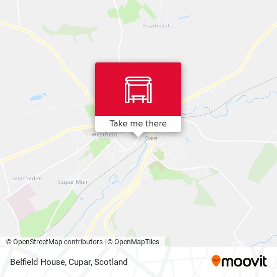 Belfield House, Cupar map