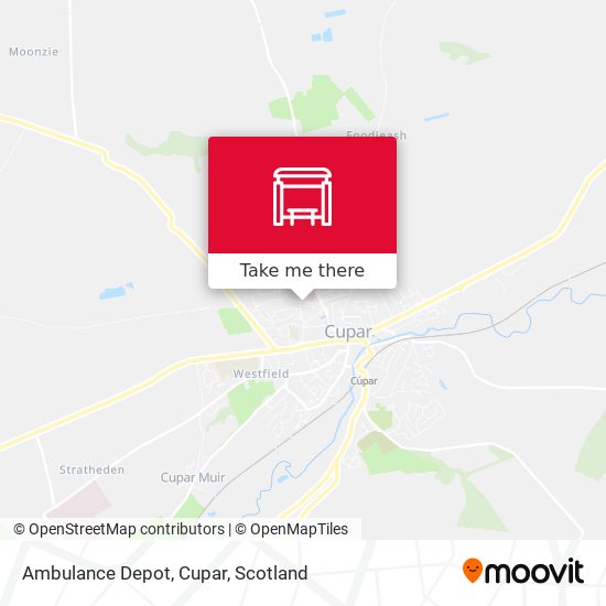 Ambulance Depot, Cupar map