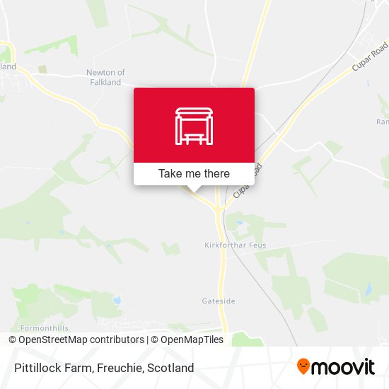 Pittillock Farm, Freuchie map