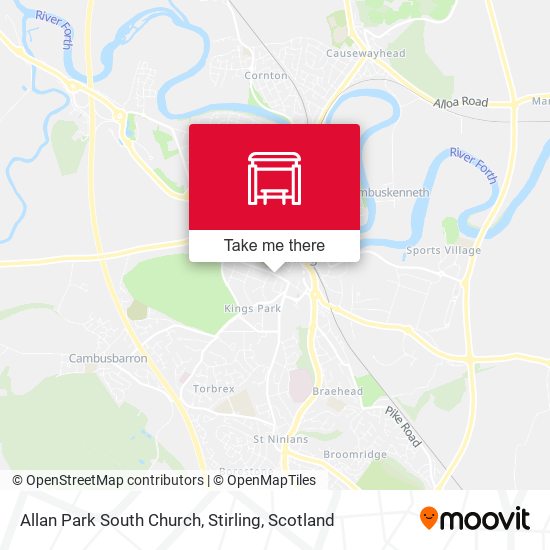 Allan Park South Church, Stirling map