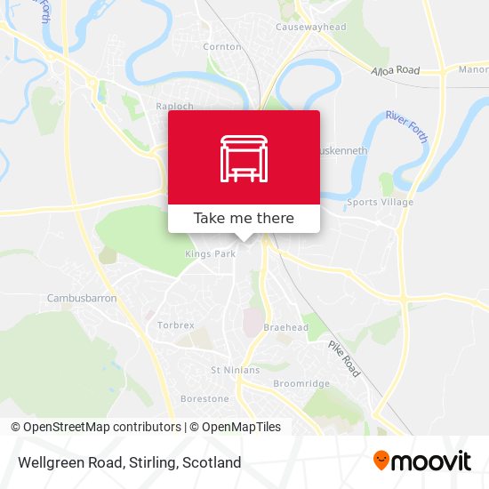 Wellgreen Road, Stirling map