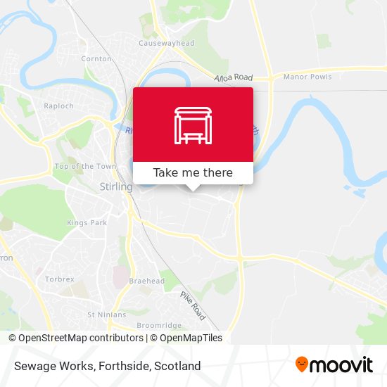 Sewage Works, Forthside map